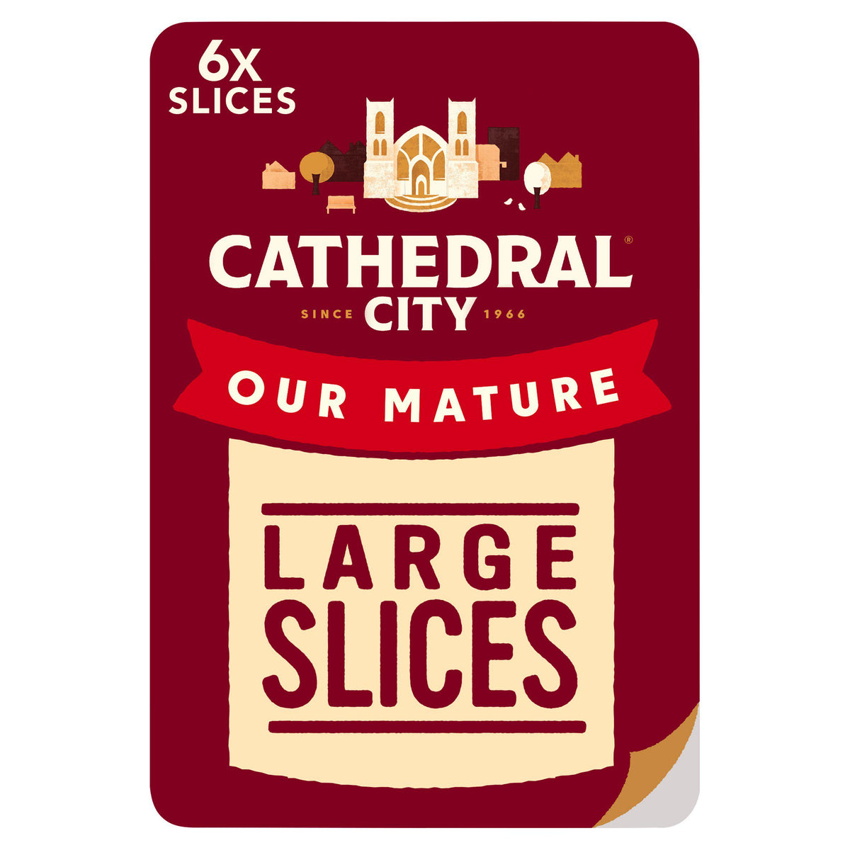Cathedral City Mature Cheddar Cheese Slices x6 150g - Moo Local