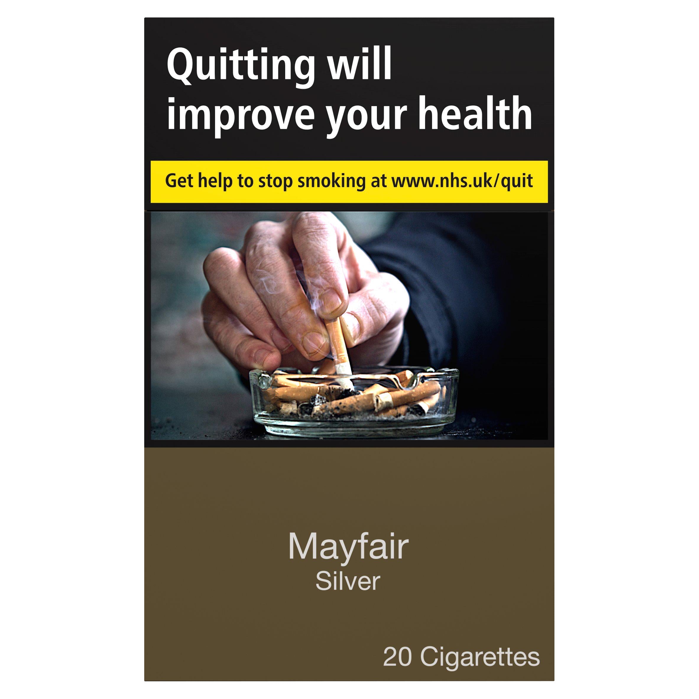 Mayfair Silver King Size Cigarettes x 20 - Moo Local