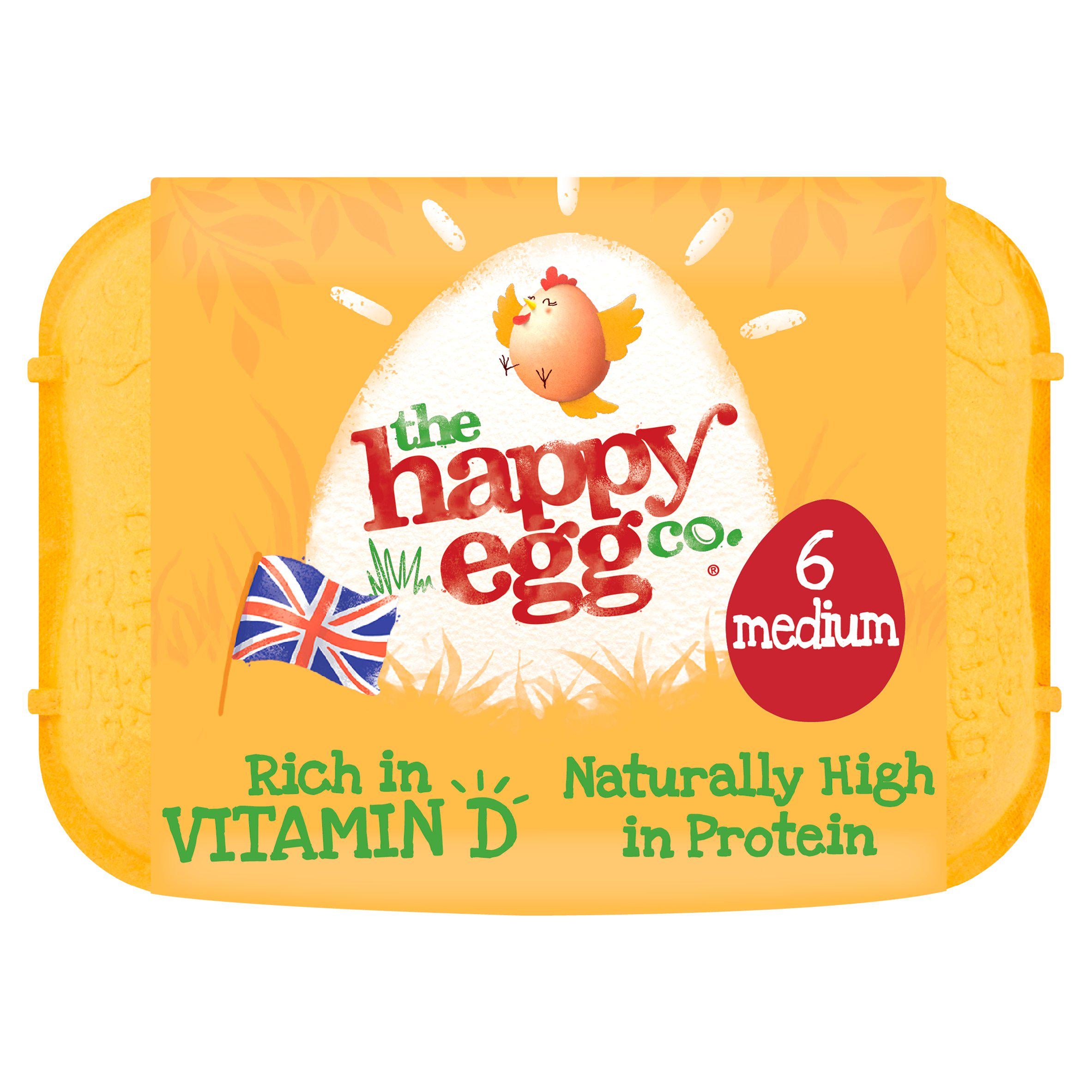 Happy Egg Medium Free Range Eggs x6 - Moo Local