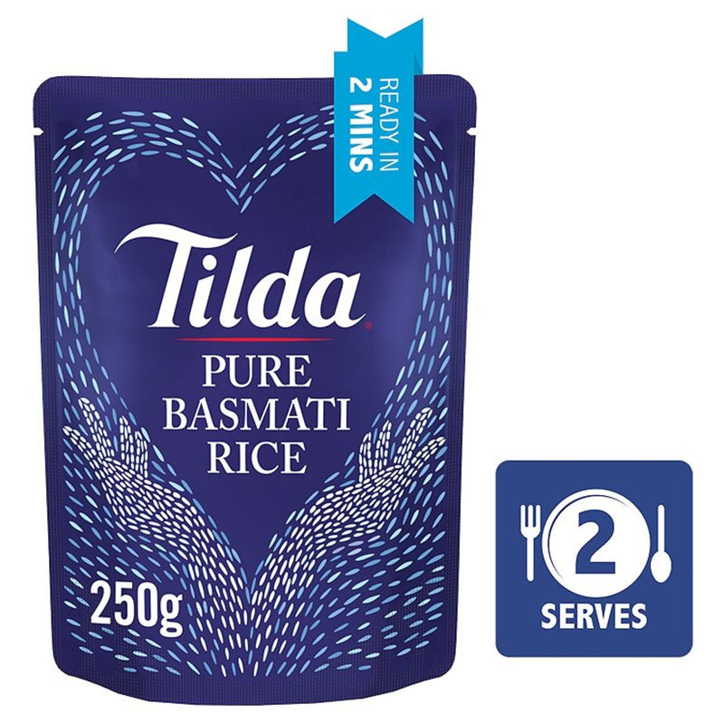 Tilda Microwave Pure Basmati Rice 250g (6592370245721)
