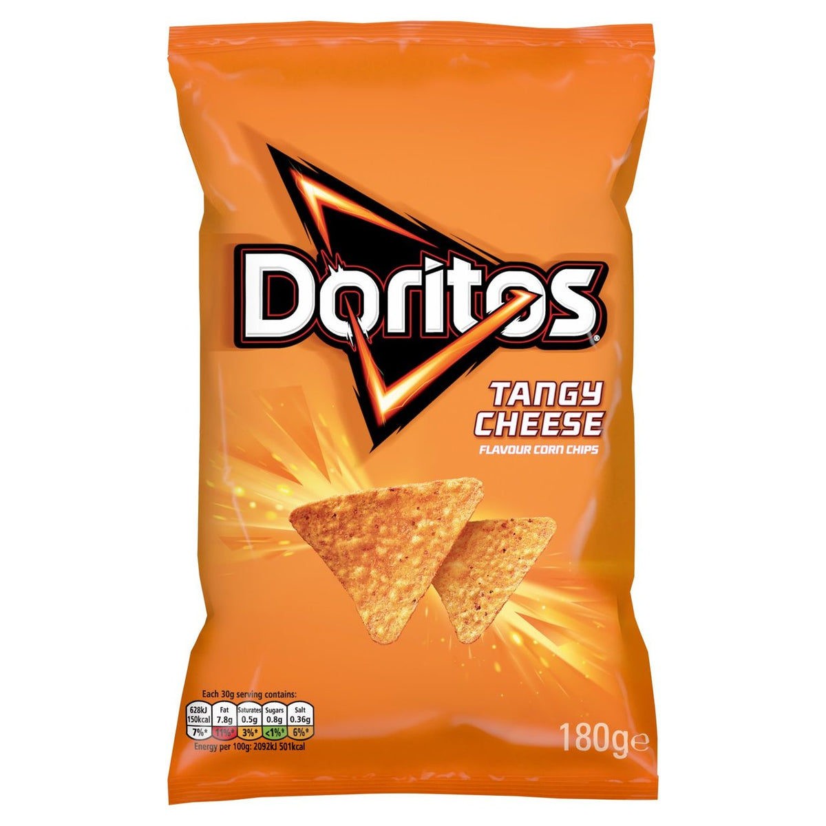 Doritos Tangy Cheese Sharing Tortilla Crisps 180g - Moo Local