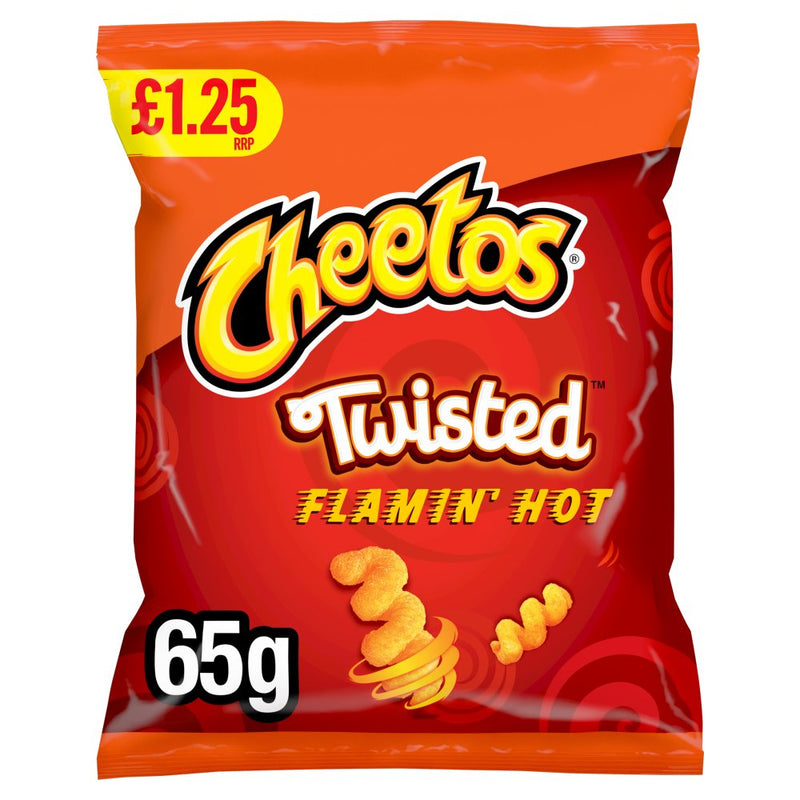 Cheetos Twisted Flaming' Hot Snacks 65g - Moo Local