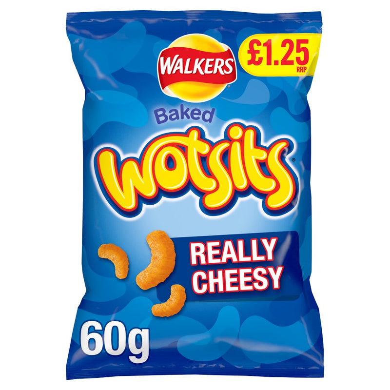 Walkers Wotsits Really Cheesy Snacks 60g - Moo Local