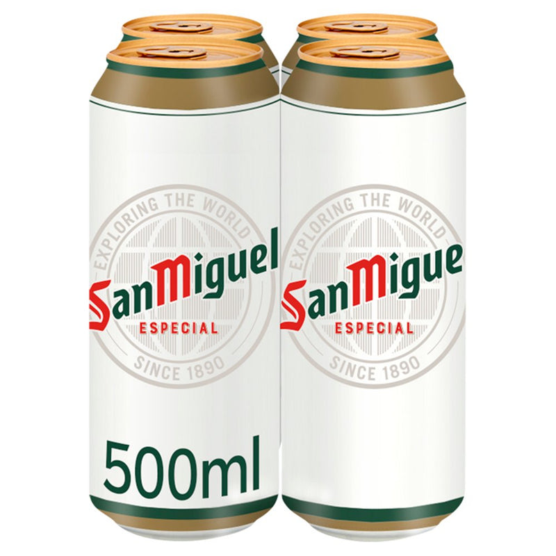 San Miguel Premium Lager Beer 4 x 500ml (6694443909209)