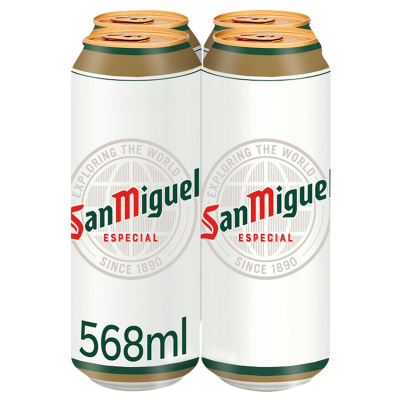 San Miguel Premium Lager Beer 4 x 568ml (6694434340953)