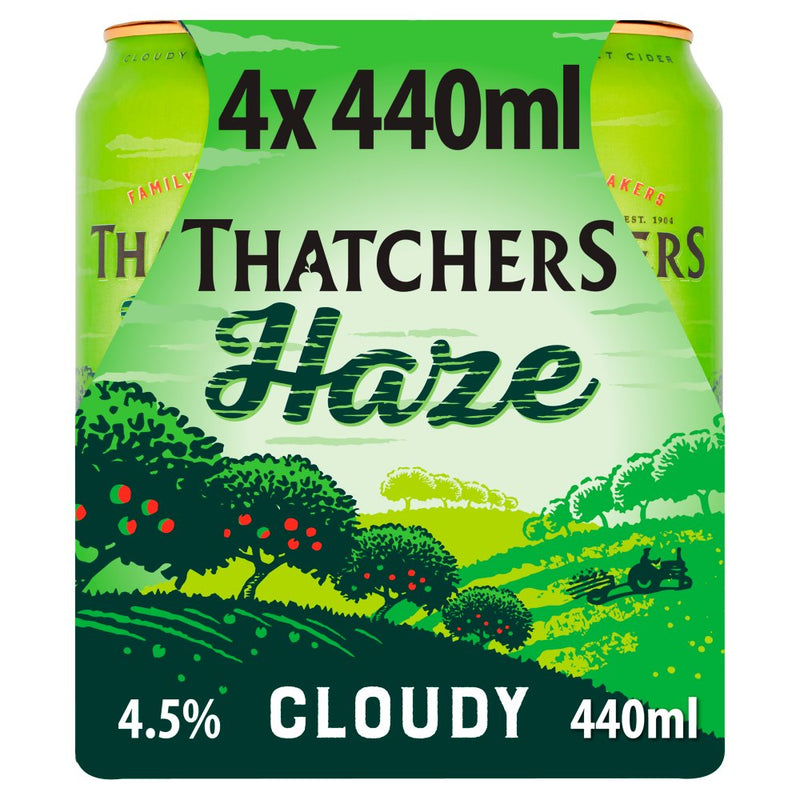 Thatchers Haze Cider 4 x 440ml - Moo Local