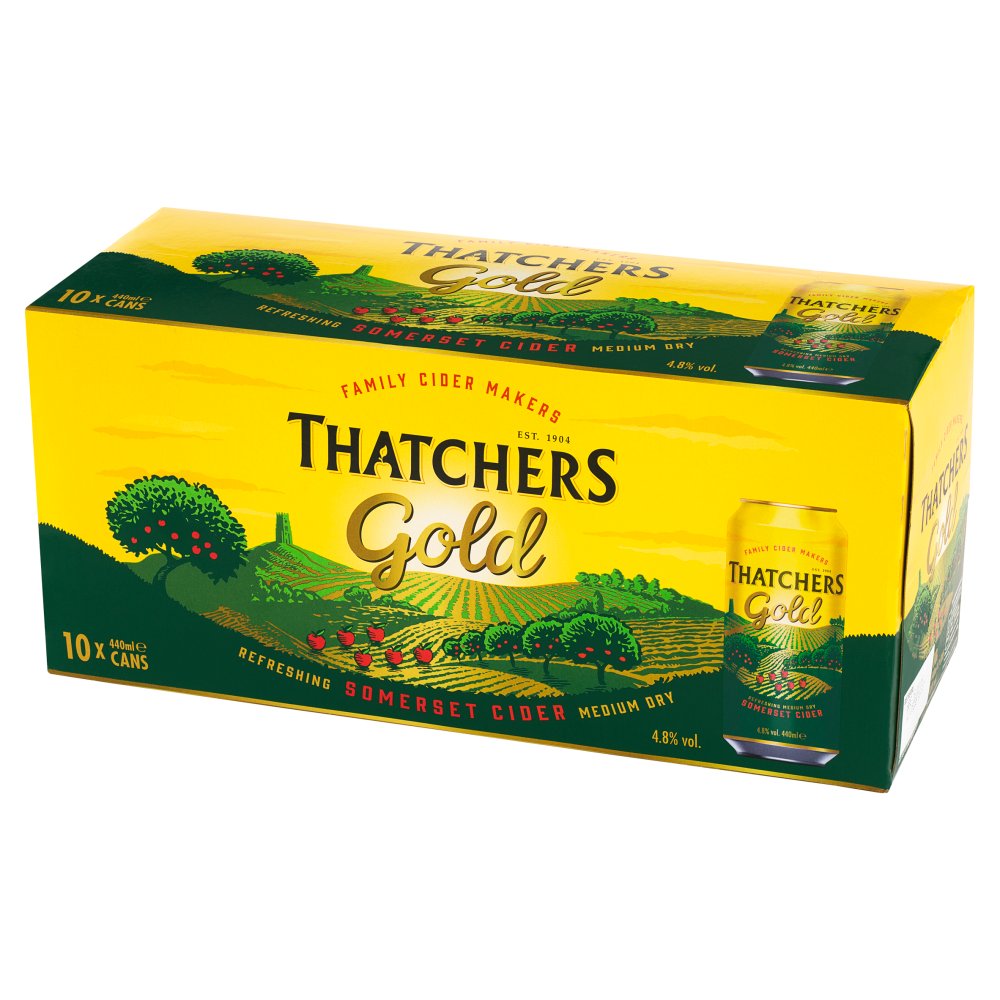 Thatchers Gold Cider 10x440ml (6697809248345)