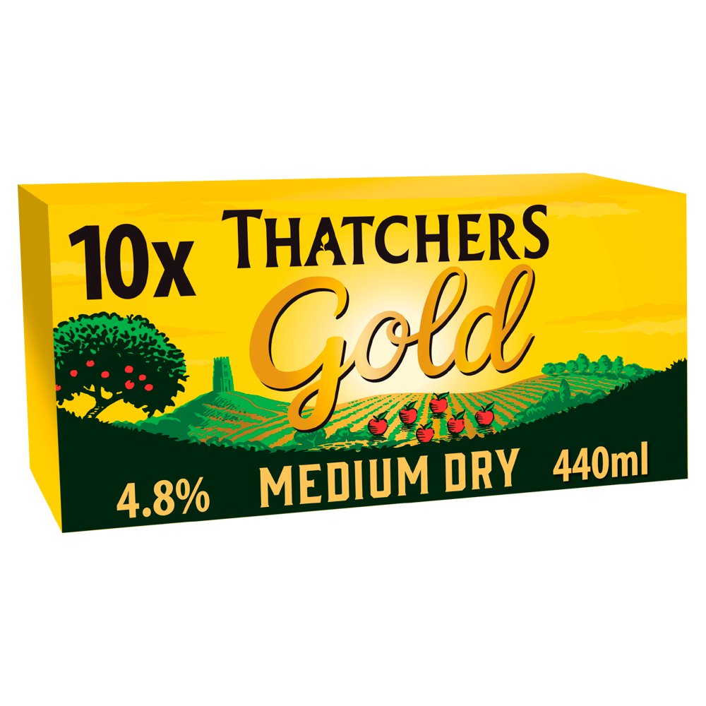 Thatchers Gold Cider 10x440ml (6697809248345)