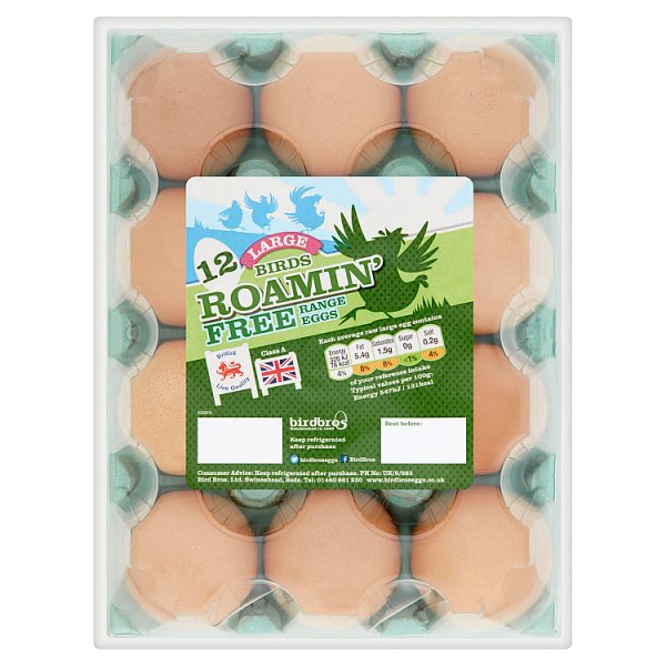 Large Free Range Eggs 12 Pack (4687631417433)