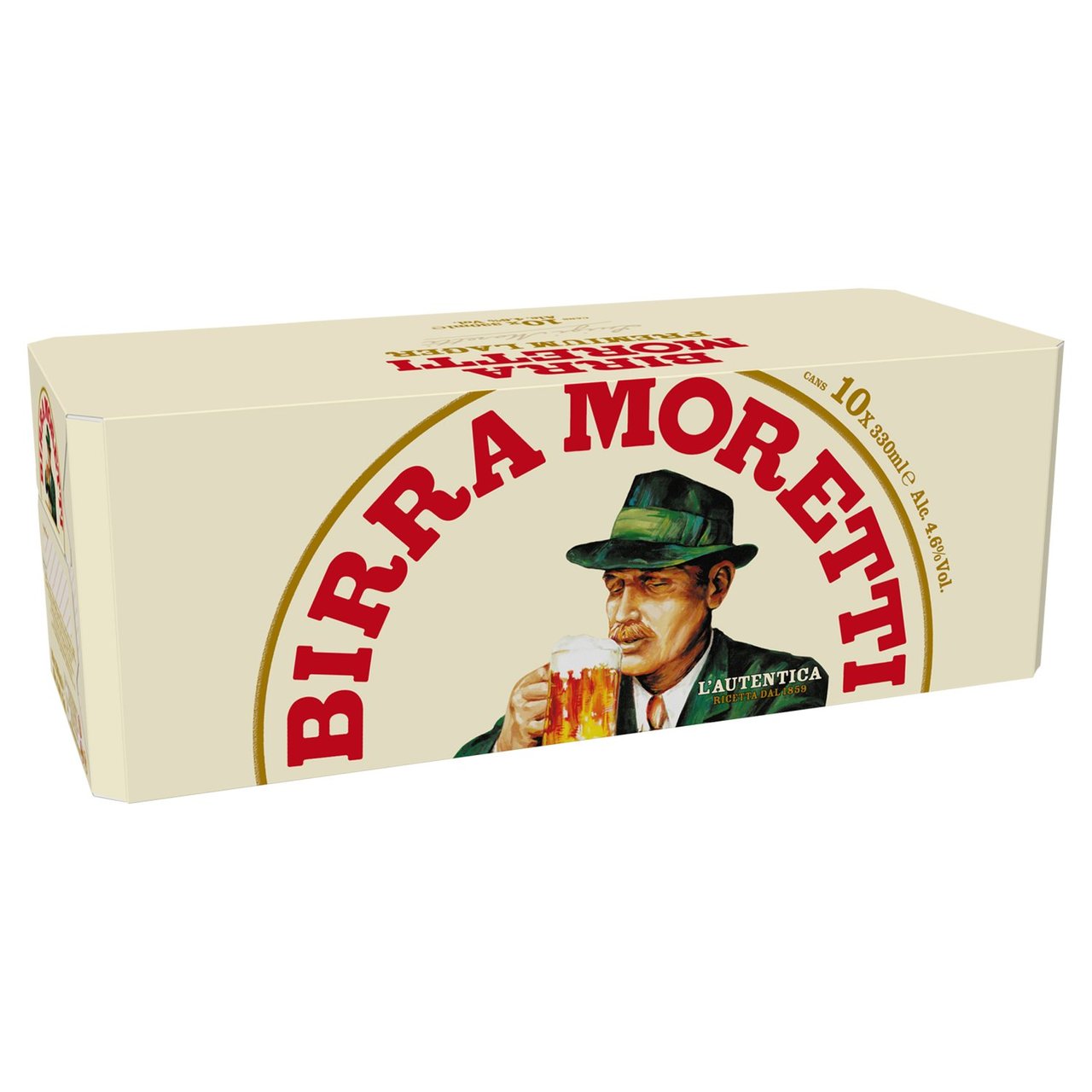 Birra Moretti Lager Beer Cans 10 x 330ml - Moo Local
