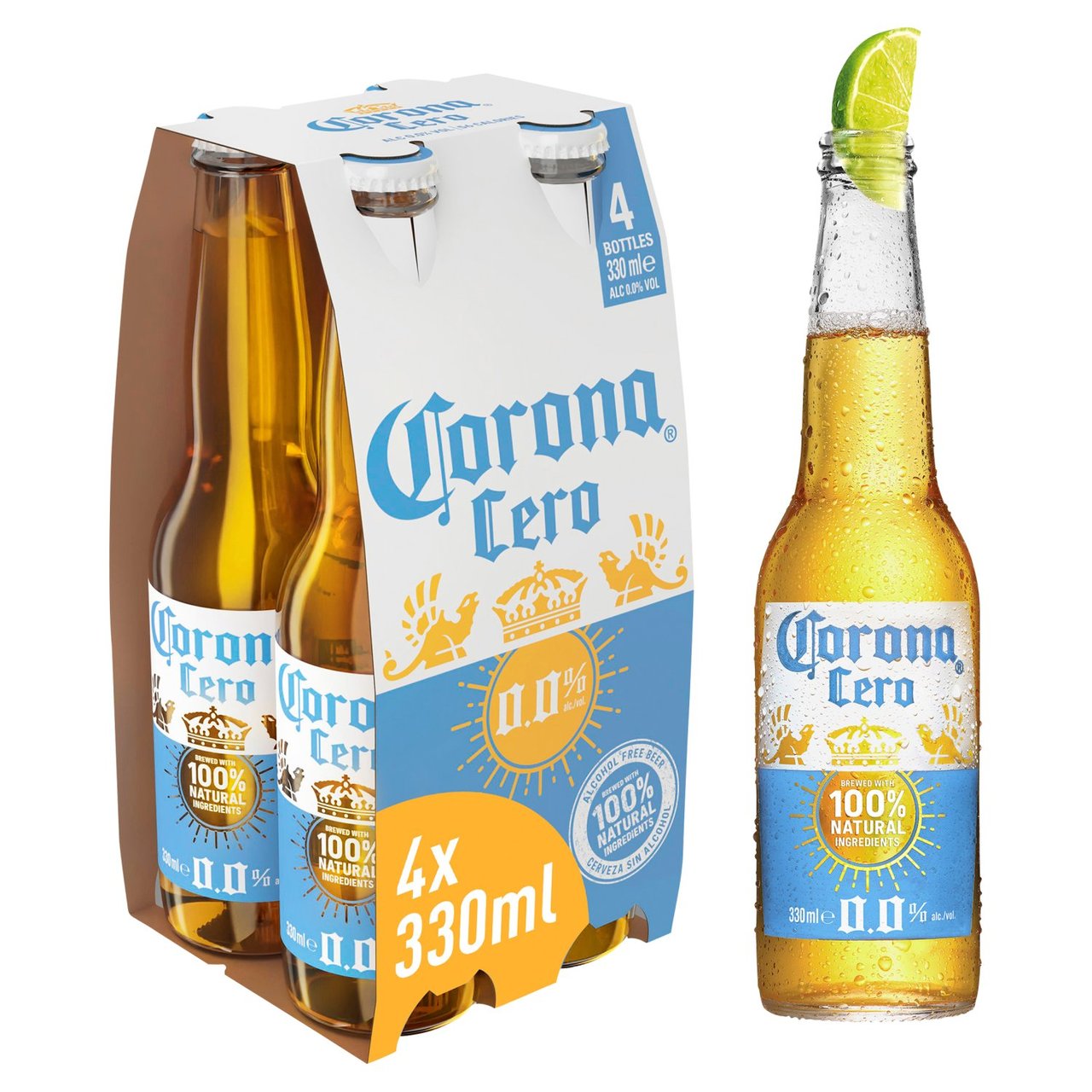 Corona Cero Alcohol Free Beer 4 x 330ml - Moo Local