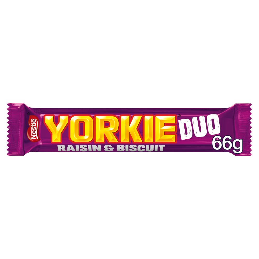Yorkie Raisin & Biscuit Chocolate Duo Bar 66g - Moo Local