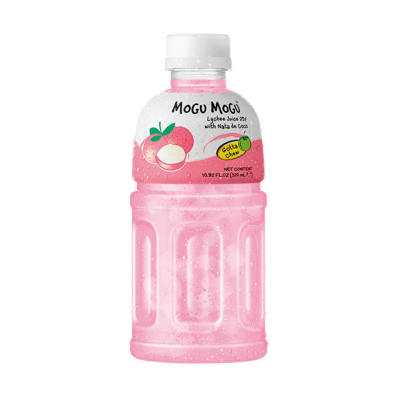 Mogu Mogu Lychee Flavoured Drink with Nata de Coco 320ml - Moo Local