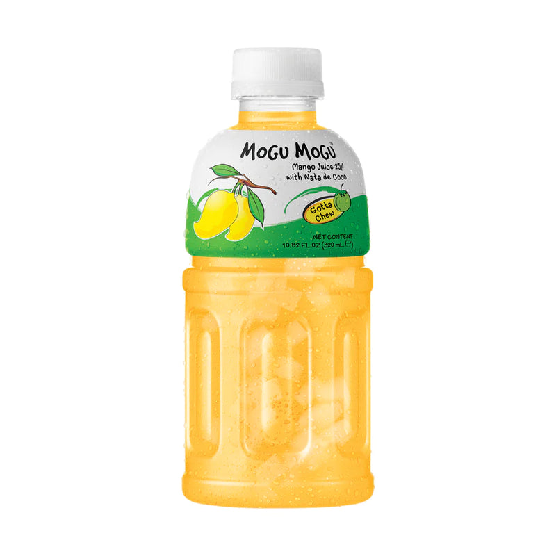 Mogu Mogu Mango Flavoured Drink with Nata de Coco 320ml - Moo Local