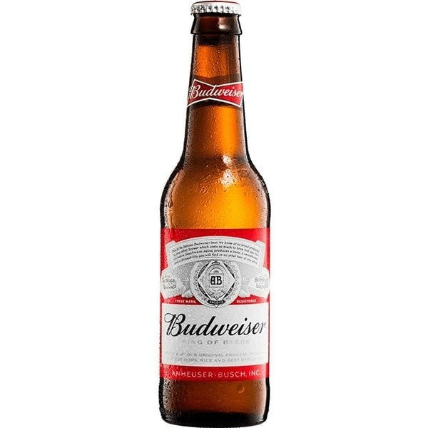 Budweiser Lager Beer Bottle 300ml - Moo Local
