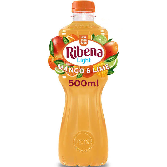 Ribena Mango and Lime Juice Drink No Added Sugar 500ml - Moo Local
