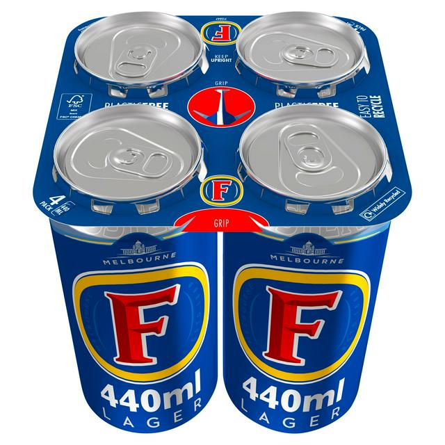 Foster's Lager Beer Cans 4 x 440ml (6695999438937)