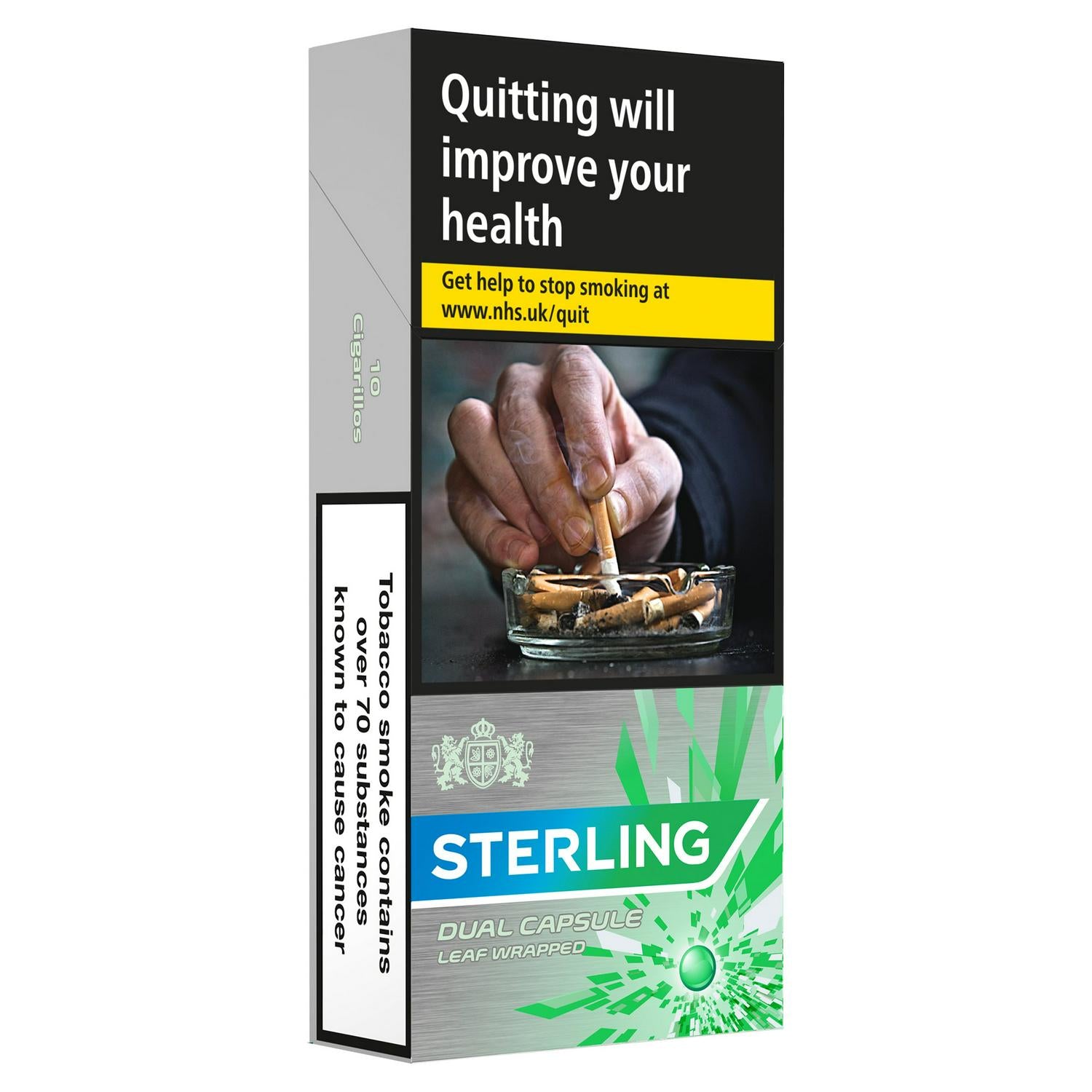 Sterling Dual Capsule Leaf Wrapped King Size Cigarettes x 10 (6661330534489)