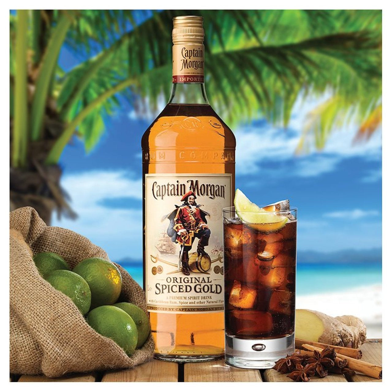 Captain Morgan Original Spiced Gold 1 Litre - Moo Local