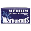 Warburtons Medium Sliced White Bread 800g - Moo Local