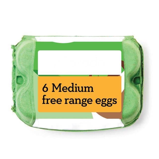 Medium Free Range Eggs 6 Pack (4679134183513)