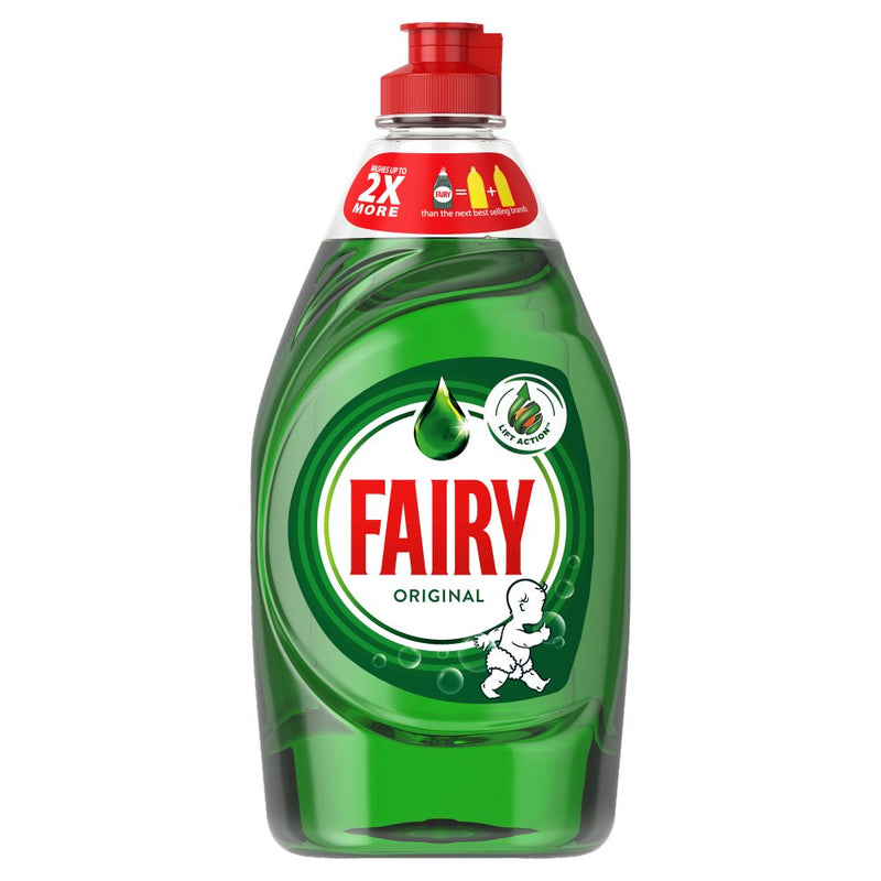 Fairy Original Washing Up Liquid Green 433ml (6759763443801)