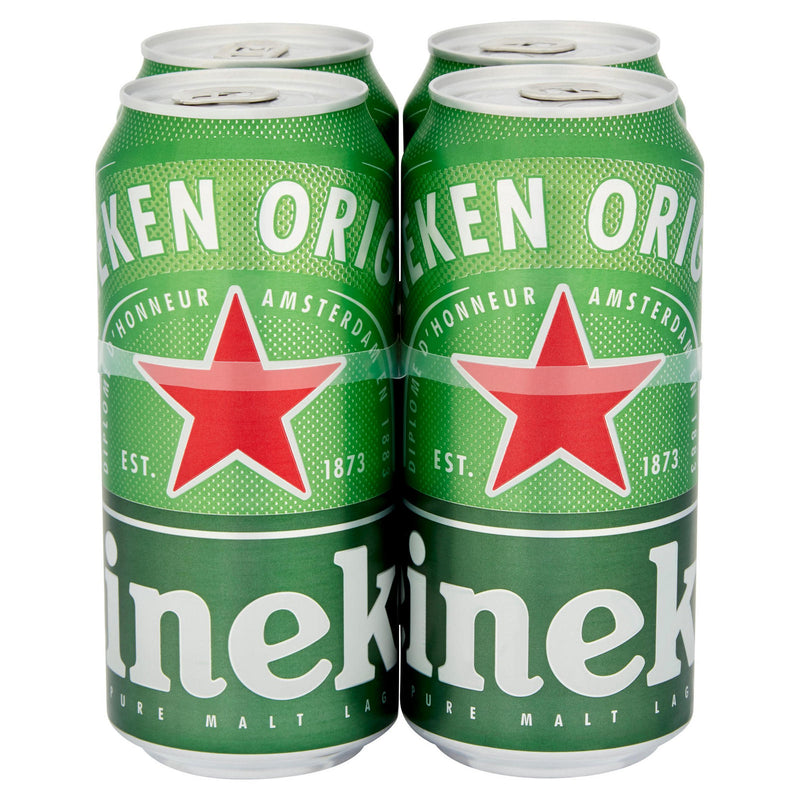 Heineken Premium Lager Beer Cans 4 x 440ml (6697591406681)