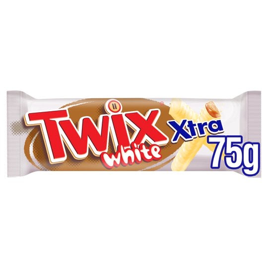 Twix Xtra White Chocolate Biscuit Twin Bars 75g (4782495662169)