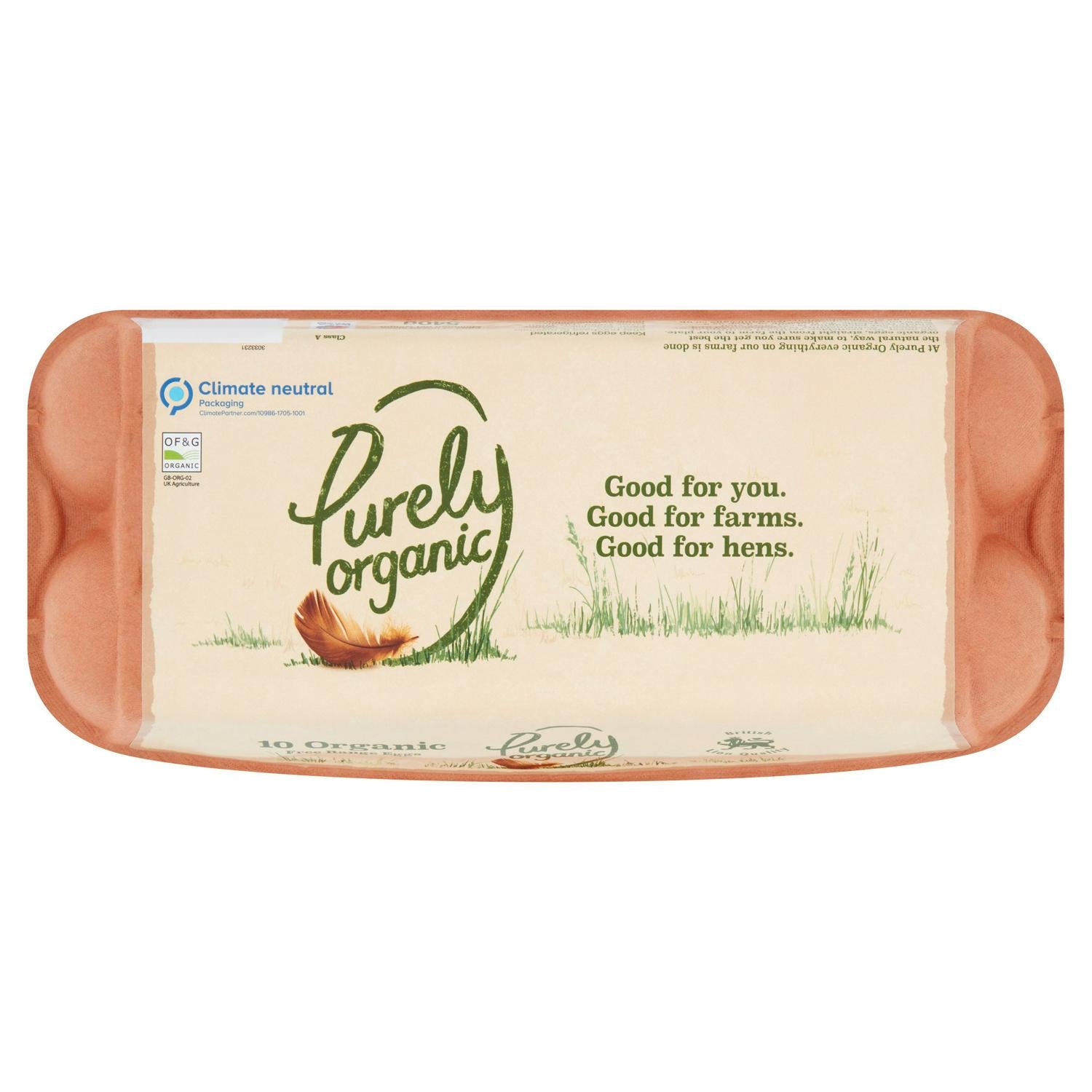Purely Organic Free Range Mixed Weight Eggs x10 - Moo Local