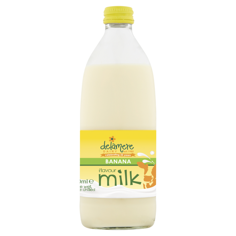 Delamere Banana Flavour Milk 500ml (4682015309913)