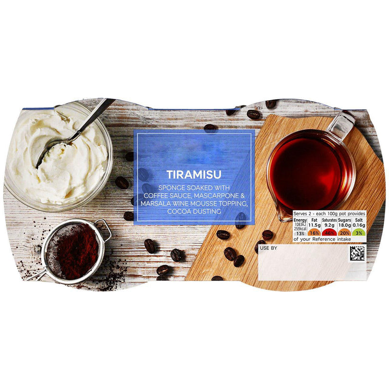 Tiramisù Desserts x2 85g - Moo Local