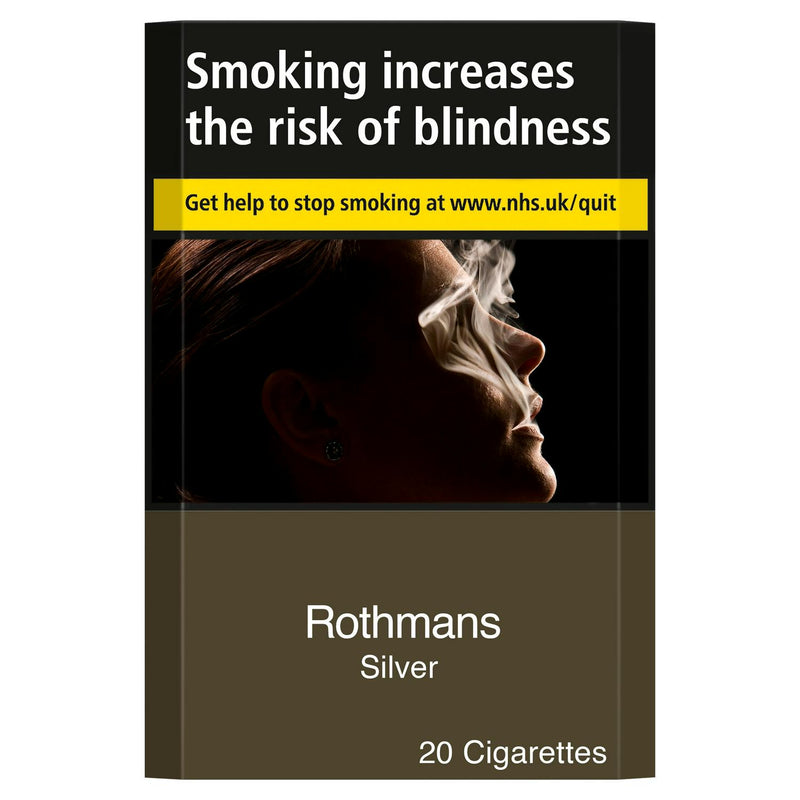 Rothmans Silver King Size Cigarettes x20 (6661293244505)