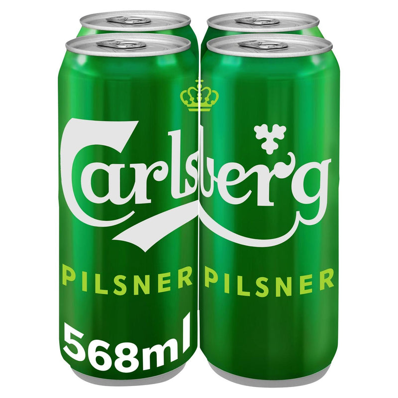 Carlsberg Lager Beer Pint 4 x 568ml - Moo Local