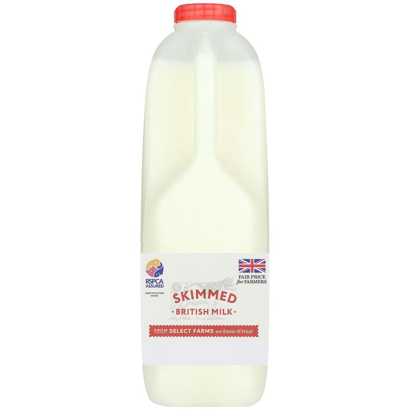 British Skimmed Milk 1.136L / 2 Pints - Moo Local