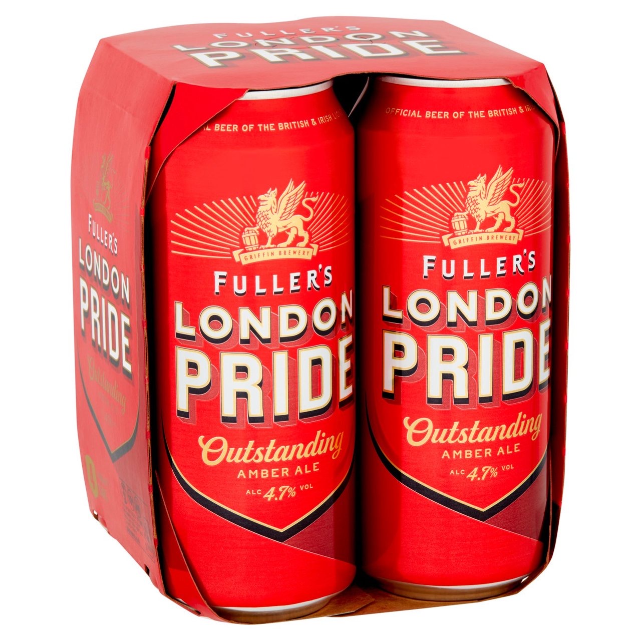 Fuller's London Pride 4.7% Amber Ale Beer Cans 4x500ml - Moo Local