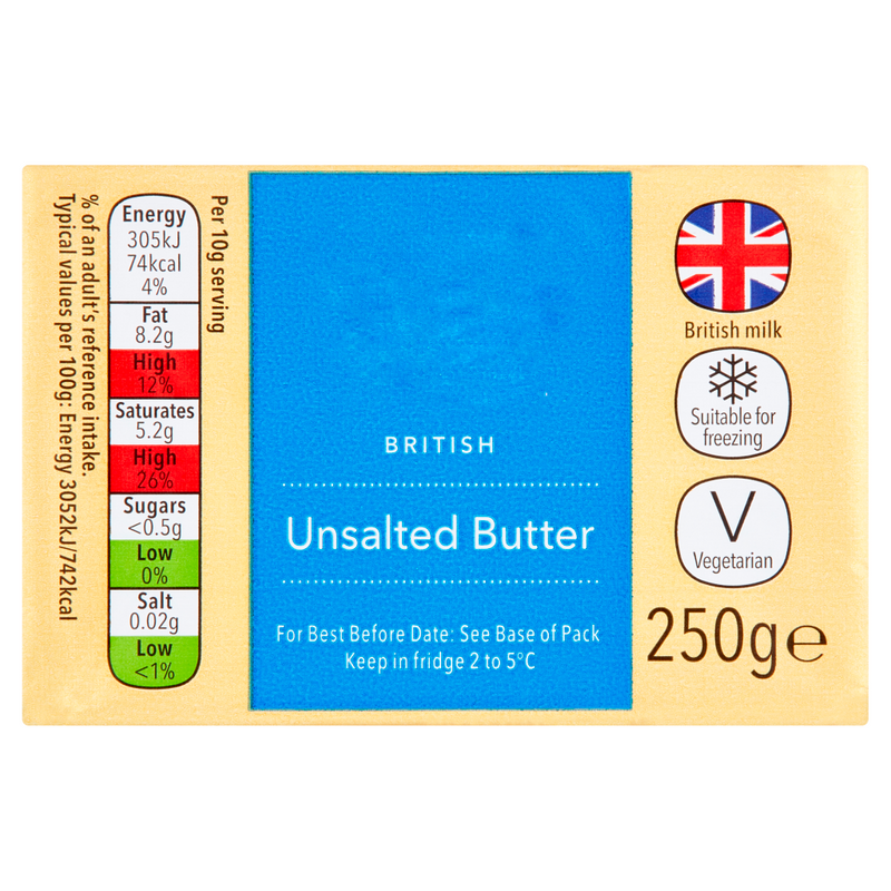 British Unsalted Butter 250G (4679741603929)
