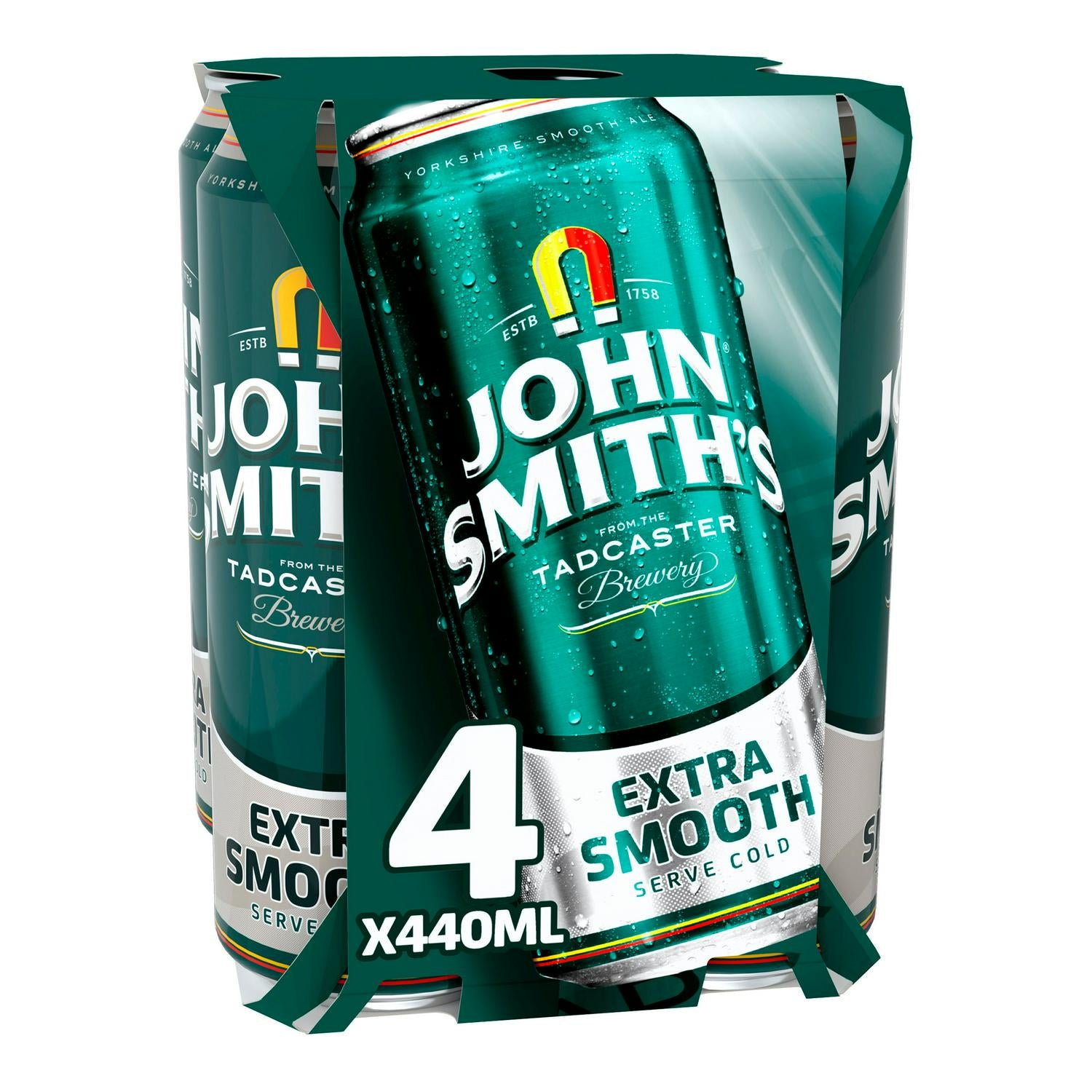 John Smith's Extra Smooth Ale Cans 4 x 440ml (6695815282777)