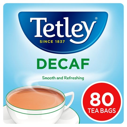 Tetley Decaffeinated 80 Teabags 250G (4770156445785)