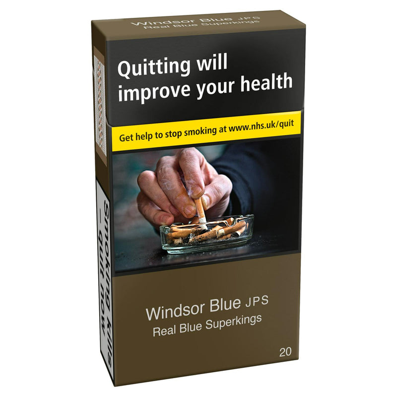 Windsor JPS Real Blue Superkings Cigarettes x 20 (6661384110169)