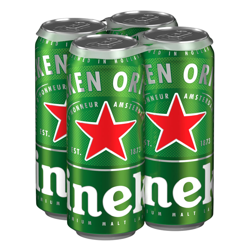 Heineken Premium Lager Beer Cans 4 x 568ml - Moo Local