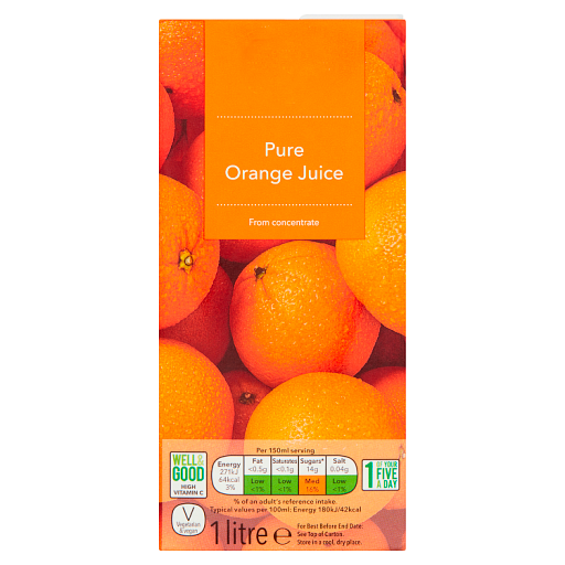 Pure Orange Juice 1 Litre (4682670637145)