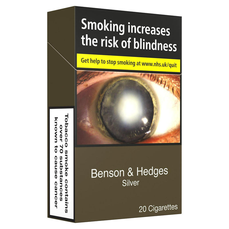 Benson & Hedges Silver King Size Cigarettes x20 (6661064982617)