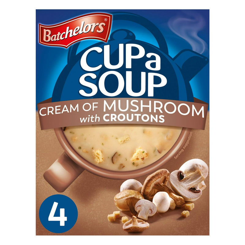 Batchelors Cup a Soup, Cream of Mushroom with Croutons x4 99g (6561147846745)