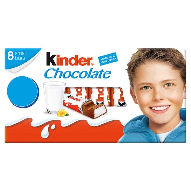 Kinder Chocolate Small Bars Multipack 8 x 12.5g (100g) (4792837537881)