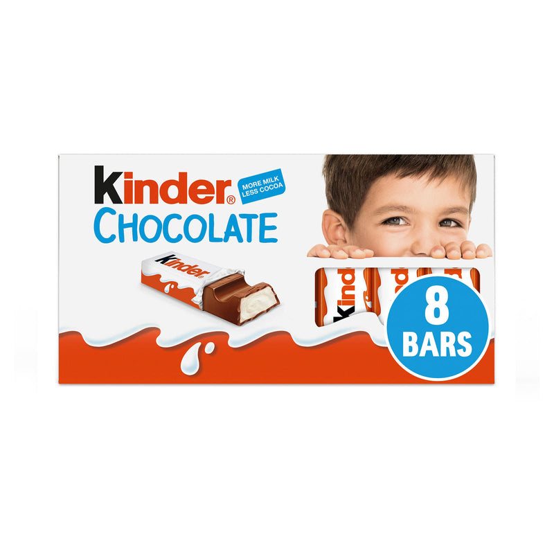 Kinder Chocolate Small Bars Multipack 8 x 12.5g (100g) - Moo Local