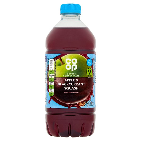 Co-op Apple & Blackcurrant Squash 750Ml (6568754806873)