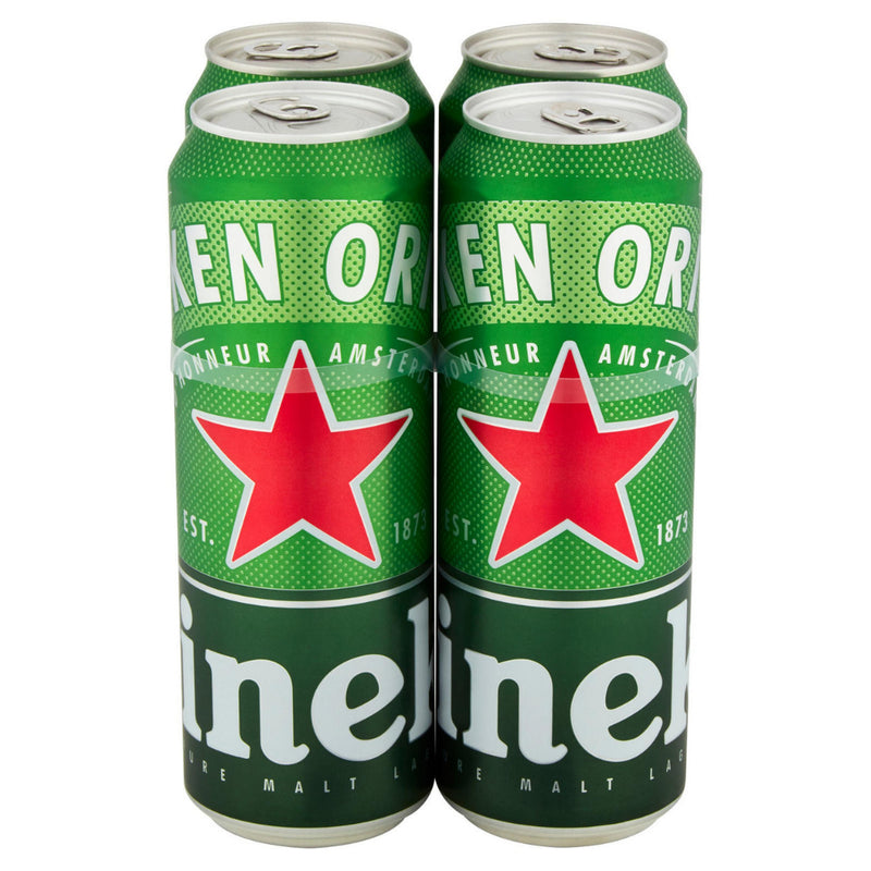 Heineken Premium Lager Beer Cans 4 x 568ml - Moo Local