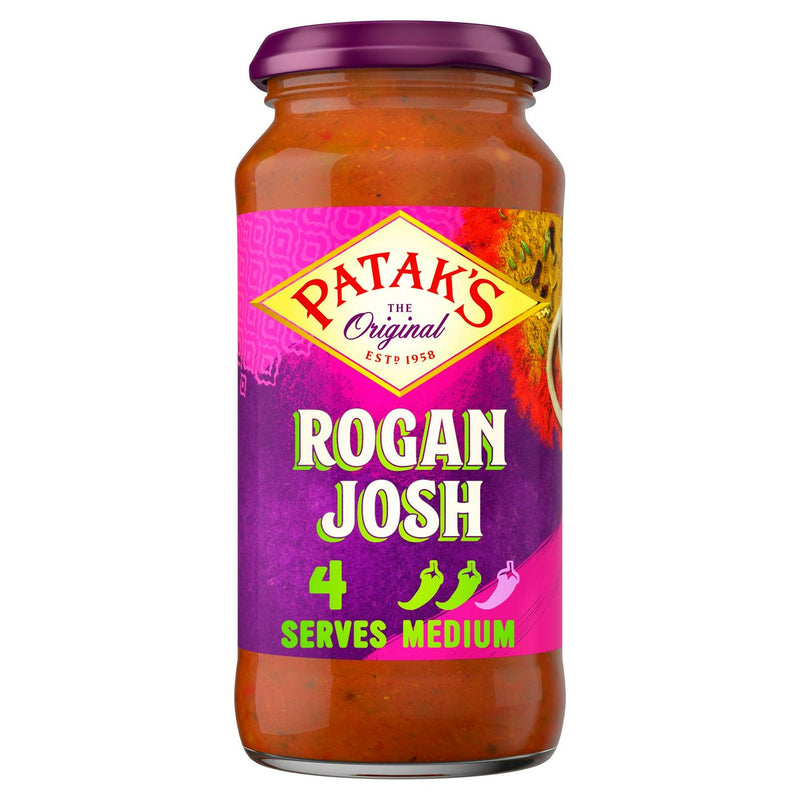 Patak's Medium Hot Rogan Josh Cooking Sauce 450G (6551987847257)