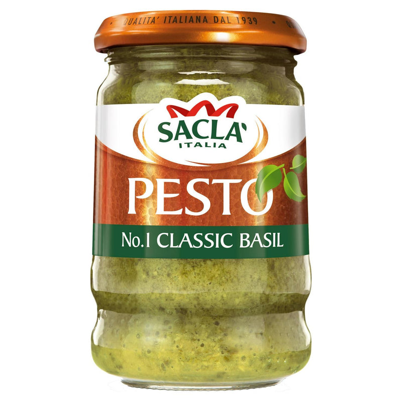Sacla Classic Basil Pesto 190G (6546705186905)