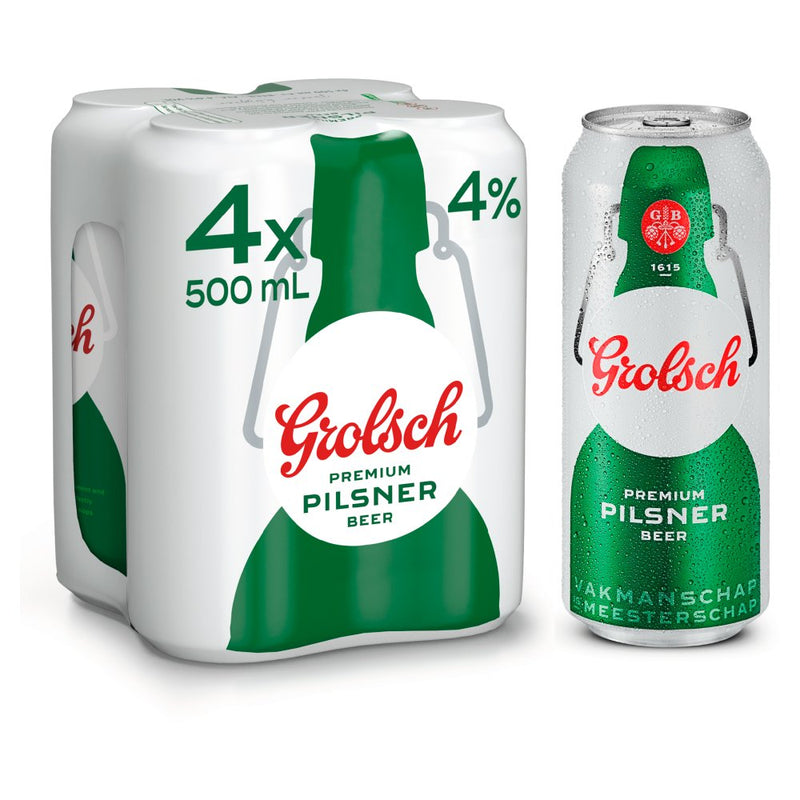 Grolsch Premium Pilsner Beer 4 x 500ml (6697637609561)
